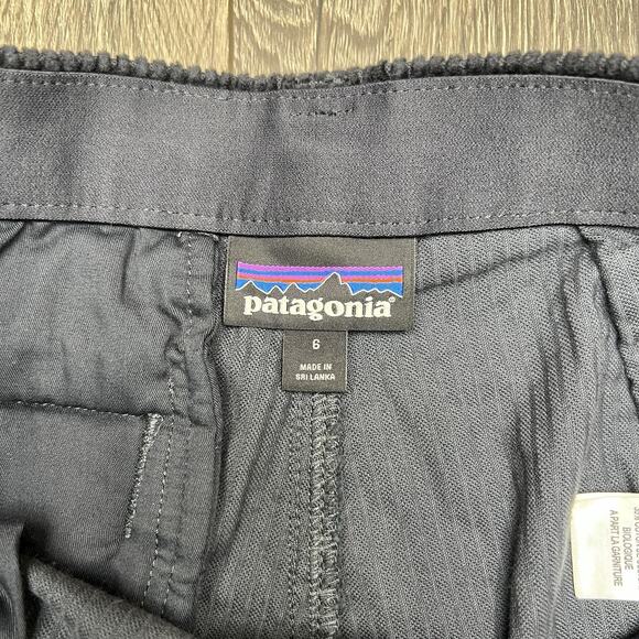 Patagonia Corduroy Pants Size 6 Wide Womens Pitch Blue Wale $129 - Picture 12 of 14
